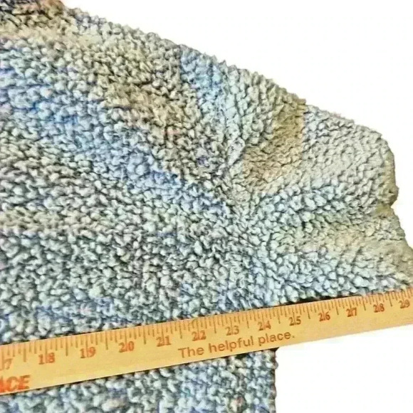 Pac Sun Sz L Simone Sherpa Henley Cropped Cozy Comfy - Picture 8 of 15